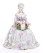 LATE 19TH CENTURY SIGNED CAPODIMONTE PORCELAIN FIGURE