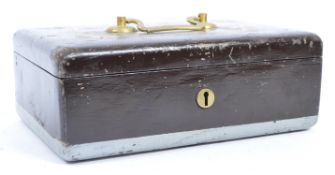 VICTORIAN 19TH CENTURY CAST IRON SAFE DEPOSIT BOX