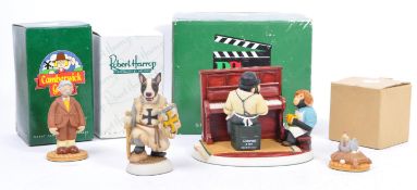 COLLECTION OF FOUR ROBERT HARROP RESIN FIGURINES / STATUES