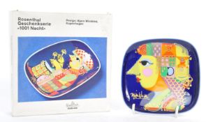 VINTAGE CIRCA 1970S ROSENTHAL '1001 NACHT' HAND PAINTED PIN DISH