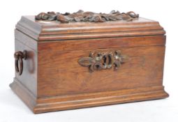 19TH CENTURY VICTORIAN ROSEWOOD TEA CADDY