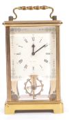 MID 20TH CENTURY BRASS GERMAN SCHATZ CARRIAGE CLOCK