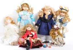 COLLECTION OF VINTAGE PORCELAIN DOLLS
