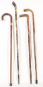 COLLECTION OF 20TH CENTURY WALKING STICKS