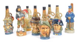 COLLECTION OF VINTAGE 20TH CENTURY EUROPEAN LIQUOR BOTTLES