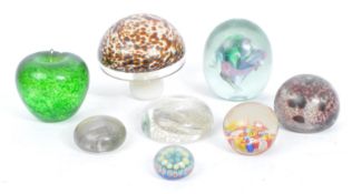 COLLECTION OF ART GLASS - WEDGEWOOD - MILLEFIORI - SEGUSO