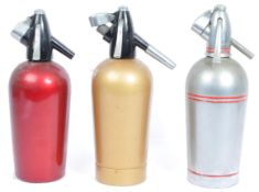 GROUP OF VINTAGE 20TH CENTURY SODA SYPHONS