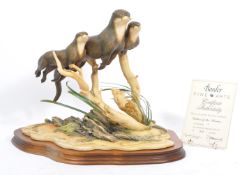 LIMITED EDITION BORDER FINE ARTS OTTER LADIES OF THE STREAM