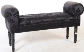 CONTEMPORARY DAMASK PATTERN WINDOW CHAISE STOOL SEAT