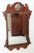19TH CENTURY WALNUT PIER MIRROR