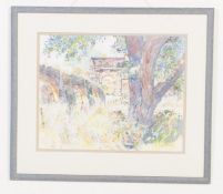 20TH CENTURY MICHAEL REMMING MIXED MEDIA PAINTING
