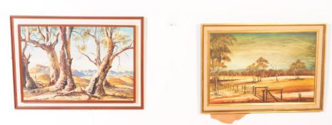 TWO VINTAGE 20TH CENTURY BILL BEAVAN OIL PAINTINGS