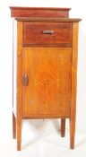 EDWARDIAN INLAID MAHOGANY BEDSIDE CABINET