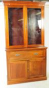 LARGE 19TH CENTURY VICTORIAN WALNUT SECRETAIRE BOOKCASE