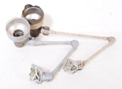 TWO RETRO INDUSTRIAL MACHINISTS ANGLEPOISE LAMP LIGHTS
