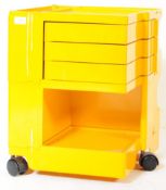 MID CENTURY KARTELL ITALIAN DESIGN YELLOW PLASTIC TABLE