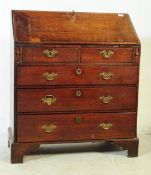 EARLY 19TH CENTURY GEORGE III OAK BUREAU