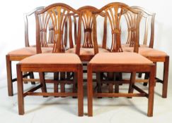 SET OF EIGTH 19TH CENTURY REGENCY REVIVAL MAHOGANY CHAIRS