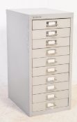 RETRO BISLEY GREY METAL FILING CABINET