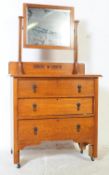 EDWARDIAN 1900S MAHOGANY DRESSING CHEST OF DRAWERS