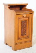 EDWARDIAN 1900S ART NOUVEAU OAK COAL PURDONIUM