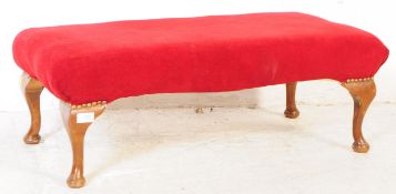 VINTAGE 20TH CENTURY QUEEN ANNE REVIVAL FOOTSTOOL