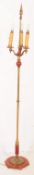 MID 20TH CENTURY ORNATE BRASS FLOOR STANDING LAMP
