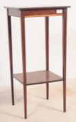 EDWARDIAN MAHOGANY INLAID OCCASIONAL TABLE