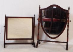 19TH CENTURY VICTORIAN MAHOGANY DRESSING TABLE MIRRORS