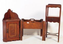 GEORGE III 18TH CENTURY TRAY TOP TABLE & OTHER ITEMS