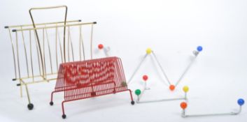 RETRO MID CENTURY ATOMIC WHITE COAT RACK