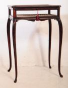 EDWARDIAN MAHOGANY BIJOUTERIE DISPLAY TABLE
