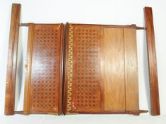 FRENCH 19TH CENTURY MARQUETRY EMPIRE STYLE DOUBLE BED