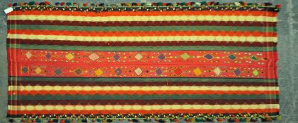 SOUTHWEST PERSIAN JAJIM KILIM RUG