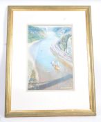 DENNIS LEWIS RWA - AVON GORGE PAINTING OF BRISTOL