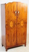 VINTAGE EARLY 20TH CENTURY ART DECO WALNUT WARDROBE