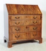18TH CENTURY GEORGE III WALNUT BUREAU WRITING DESK