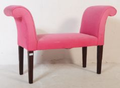 CONTEMPORARY PINK UPHOLSTERED WINDOW SEAT
