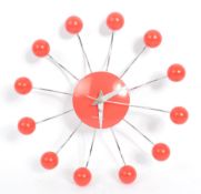 KARLSSON RED BATTERY OPERATED QUARTZ MOVEMENT WALL CLOCK