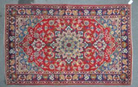 CENTRAL PERSIAN ISFAHAN CARPET FLOOR RUG