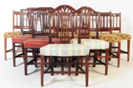 COLLECTION OF TEN 19TH CENTURY MAHOGANY DINING CHAIRS