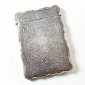 VICTORIAN HALLMARKED SILVER CARD CASE