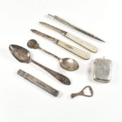 VICTORIAN & LATER HALLMARKED SILVER ITEMS