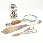 VICTORIAN & LATER ITEMS HALLMARKED SILVER PRINCES PLATE & SILVER PLATE