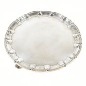 VICTORIAN HALLMARKED SILVER PRESENTATION SALVER