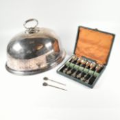 HALLMARKED SILVER 800 SILVER & PRINCES PLATE ITEMS