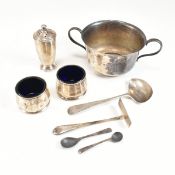 20TH CENTURY HALLMARKED SILVER ITEMS