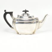 1920S HALLMARKED SILVER TEA POT HARRISON BROTHERS