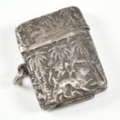 INDIAN WHITE METAL VESTA CASE