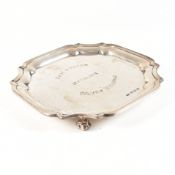 MID CENTURY HALLMARKED SILVER SALVER EMILE VINER